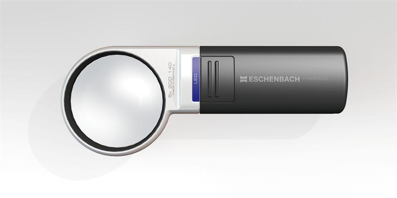 Eschenbach 1511-5 Hand Held Illuminated Magnifier Mobilux LED 5x